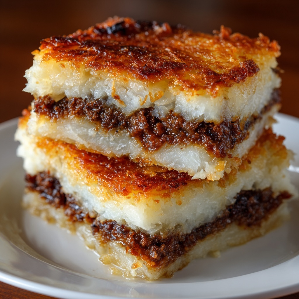 Potato Pancakes with Savory Beef and Cheese Recipe - Recipe Image