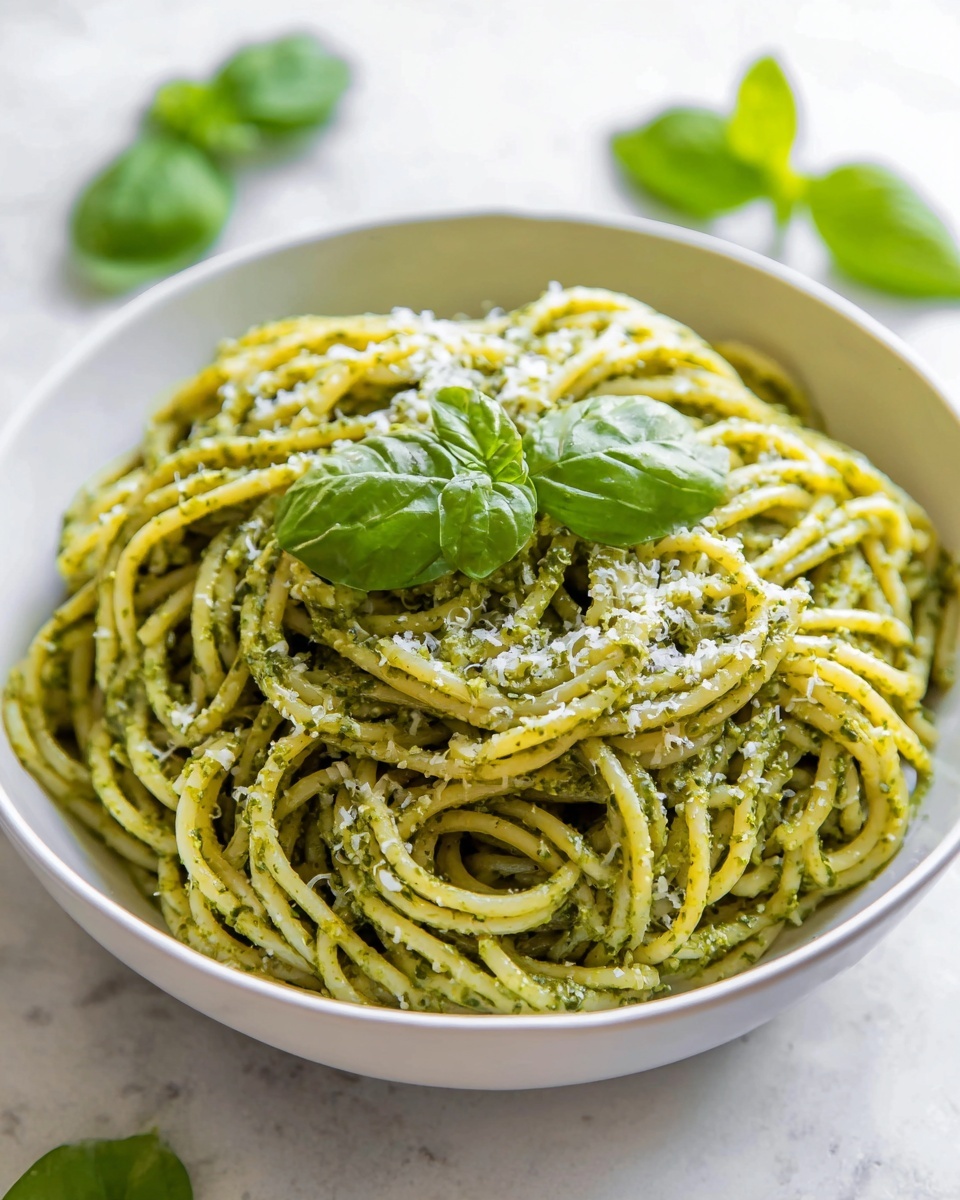 Pesto Pasta with Cherry Tomatoes, Arugula, and Parmesan Recipe - Recipe Image