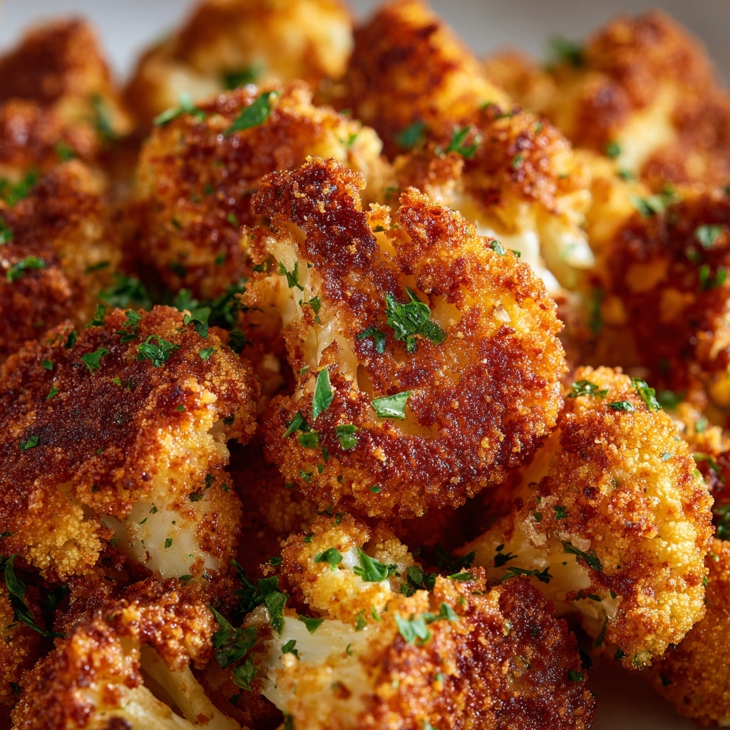 Crispy Parmesan Cauliflower Bites Recipe - Recipe Image
