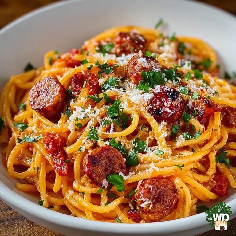 Creamy Bell Pepper and Chorizo Spaghetti Recipe