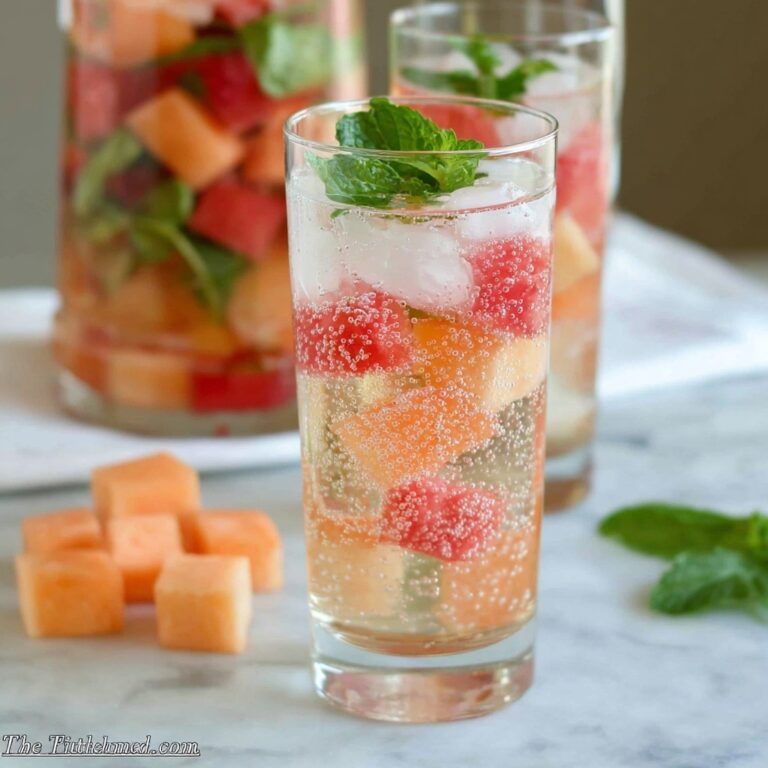 Elderflower Sangria with Fresh Fruit and Mint Recipe