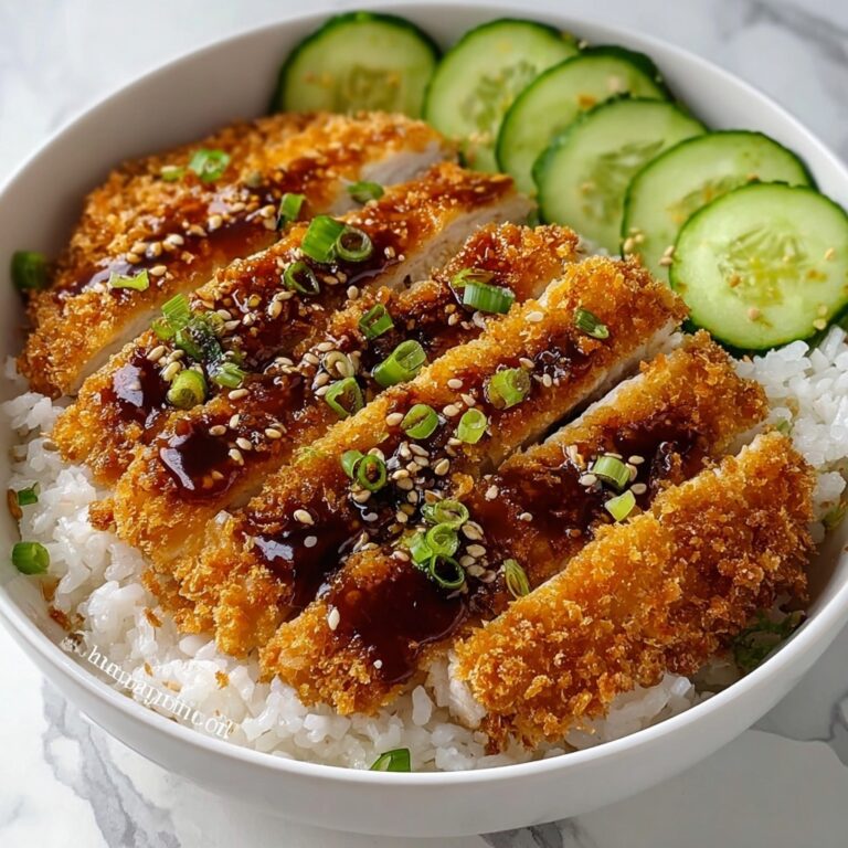 Japanese Katsu Bowls with Tonkatsu Sauce Recipe