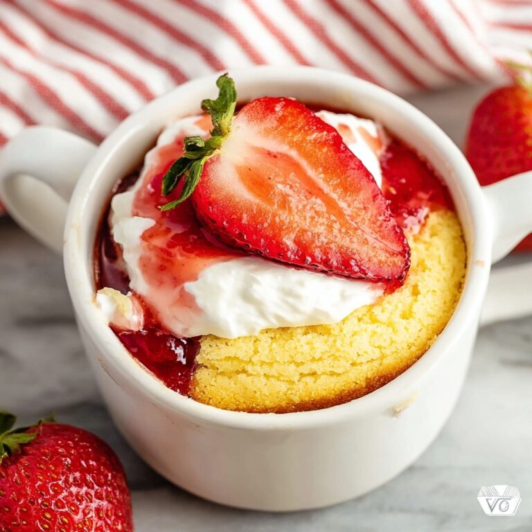 Strawberry Mug Cake Recipe
