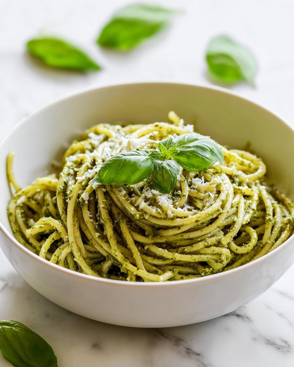 Pesto Pasta with Cherry Tomatoes, Arugula, and Parmesan Recipe - Recipe Image