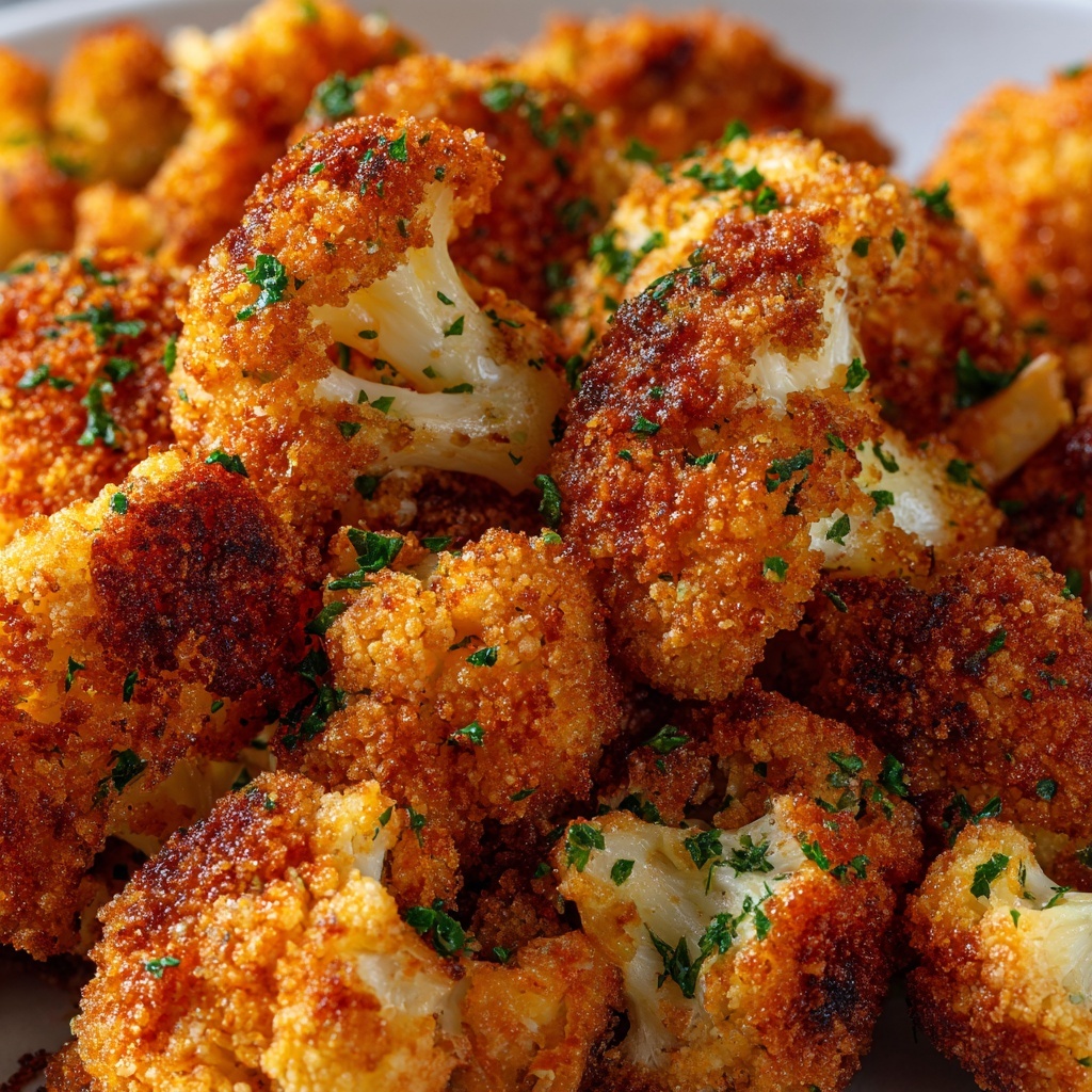 Crispy Parmesan Cauliflower Bites Recipe - Recipe Image