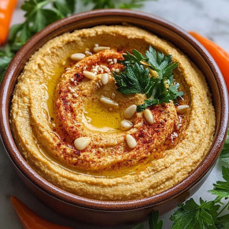 Roasted Red Pepper Hummus – So Smooth & Flavorful! Recipe