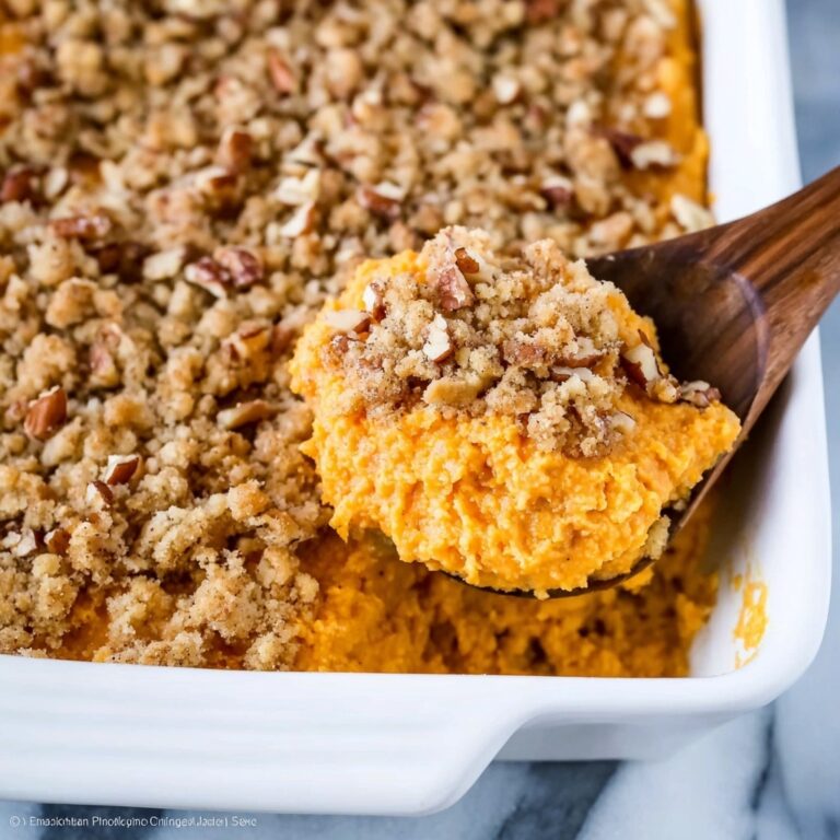 Sweet Potato Casserole with Pecan Topping Recipe