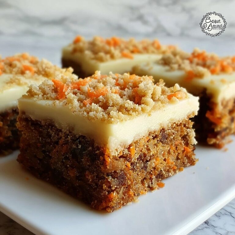 Carrot Cake Cream Cheese Bars Recipe